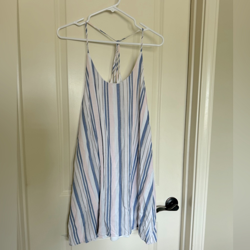 Love Riche Blue and White Striped Dress